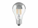 P&aelig;re Osram LED standard 51W/827 E27 filament klar topforspejlet s&oslash;lv
