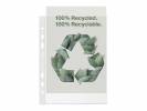 Plastlomme Esselte Recycled A5 70my m. pr&aelig;g 100stk/pak