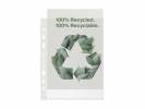 Plastlomme Esselte Recycled A4 100my m. pr&aelig;g 50stk/pak