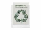 Plastlomme Esselte Recycled A4+ 100my m. pr&aelig;g 50stk/pak
