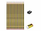 Blyants&aelig;t Staedtler Noris Happy Birthday 12stk/pak + gratis viskel&aelig;der