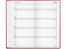 Index Planner m/tlf. register rød 8,8x16,6cm vinyl 24 0900 10