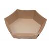 Gavebakke 43x35x9cm brun åben bølge 6-kantet 25stk/pak