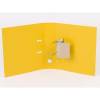 Brevordner Q-Line gul A4 metalskinne 75mm ryg 