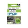 Labeltape DYMO D1 6mm sort på klar 