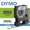 Prægetape DYMO D1 40910 9mm sort på klar 