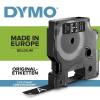 Labeltape DYMO D1 45811 19mm hvid på sort 