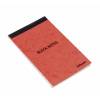Notesbog lomme 130x80mm orange karton omslag 