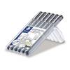 Pigmentliner STAEDTLER sort 0,05/0,1/0,2/0,3/0,5/0,8mm 