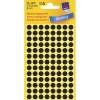 Etiket Avery sort Ø8mm 3009 416stk/pak 