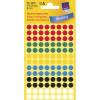 Etiket Avery ass. farver Ø8mm 3090 416stk/pak