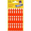 Etiketter Avery pil 39x9mm neon orange 21stk/ark 3ark/pak 