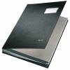 Underskriftmappe Leitz A4 PP-folie sort 20 rum