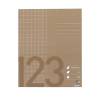 Skolehæfte Bantex 17x21cm kvad 10x10mm 32bl 70g brun 