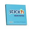 Notes Stick'N NEON blå 76x76mm 100blade