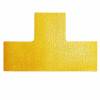 Gulvmarkering T form Duraline Strong 100x0,7x150mm gul 10stk