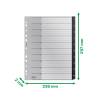 Register Leitz Recycle 1-10 A4 PP Sort 