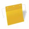 Lagerlomme m/wirebeslag  A5 tvær gul