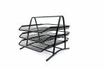 Brevbakkesæt tråd metal MESH m/3 bakker sort