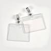 Navneskilte 60x90 mm bl&oslash;d lig- gende format t/ID plast 