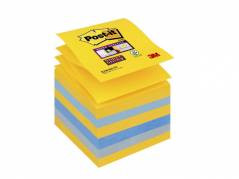 Post-it blok Super Sticky z-fold ass. 76x76mm 6blk/pak