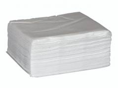 &Oslash;konomiserviet 1-lags 1/4 fold 33cm hvid 500stk/pak