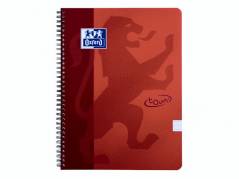 Notesbog Oxford TOUCH A4+ r&oslash;d linieret 90g