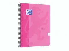 Notesbog Oxford TOUCH A4+ pink kvadreret 90g