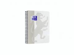 Notesbog Oxford TOUCH A5+ lys gr&aring; linieret 90g
