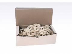 Gummib&aring;nd hvid 180x5mm 500g/pak