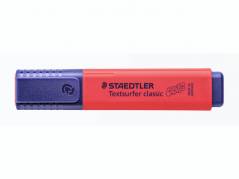 Tekstmarker STAEDTLER 364 pastel r&oslash;d Textsurfer Classic