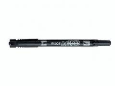 Marker TWIN Pilot BG sort 0,3/0,5mm permanent