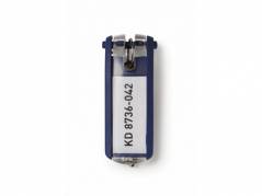 Nøgleskilte til Durable Keybox mørk blå 65x25mm