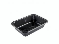 Plastbakke C2187-1G CPET sort 765ml t/ovn & microovn 468stk/kar