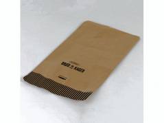 Bagerpose 2,5kg ribbet brun Friskbagt br&oslash;d og kager 1000stk