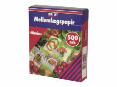 Melleml&aelig;gspapir k&aelig;mpe 14,5x12cm 500stk/pak