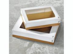 Kage&aelig;ske 493x363x120mm des 573 10s&aelig;t/pak m/guldindl&aelig;g