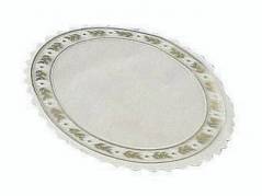 Kagepapir pergamyn hvid/guld &Oslash;22cm 500stk/pak