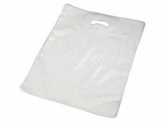 Bærepose plastik hvid 45my 550x550/50mm 250stk/krt