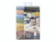 Chalkmarker Securit earth tones 7-15mm 8stk/pak