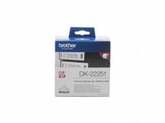 Label Brother DK22251 sort/r&oslash;d 62mmx15,24m