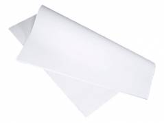 Stikdug glat papir hvid 40x80cm 90gr 500stk/pak