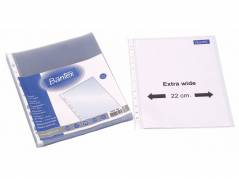 Plastlomme Bantex A4+ 0,10mm pr&aelig;get 50stk/pak