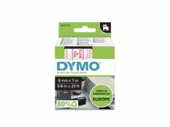 Labeltape DYMO D1 40915 S0720700 9mmx7m r&oslash;d p&aring; hvid
