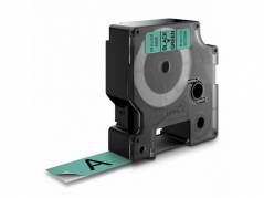 Labeltape DYMO D1 45809 S0720890 19mmx7m sort p&aring; gr&oslash;n
