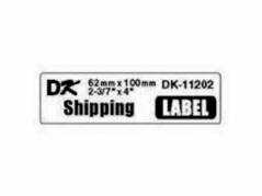 Label Brother hvid DK11202 62x100mm shipping 300stk/rul