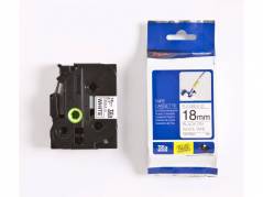 Labeltape Brother TZe-FX241 18mmx8m sort p&aring; hvid fleksibel