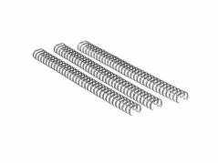 Spiralrygge Fellowes 3:1 wire 10mm s&oslash;lv A4 61-80ark 100stk/pk