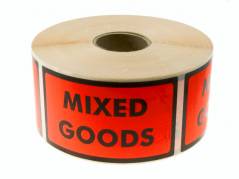 Etiketter selvkl. tryk: Mixed goods 120x70mm 1000stk/rul