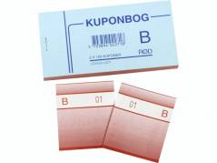 Kuponb&oslash;ger r&oslash;d 2x1-100 130x70mm